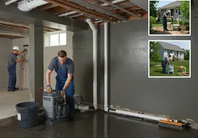 Basement Waterproofing and Flood Prevention process in Burlington, MA